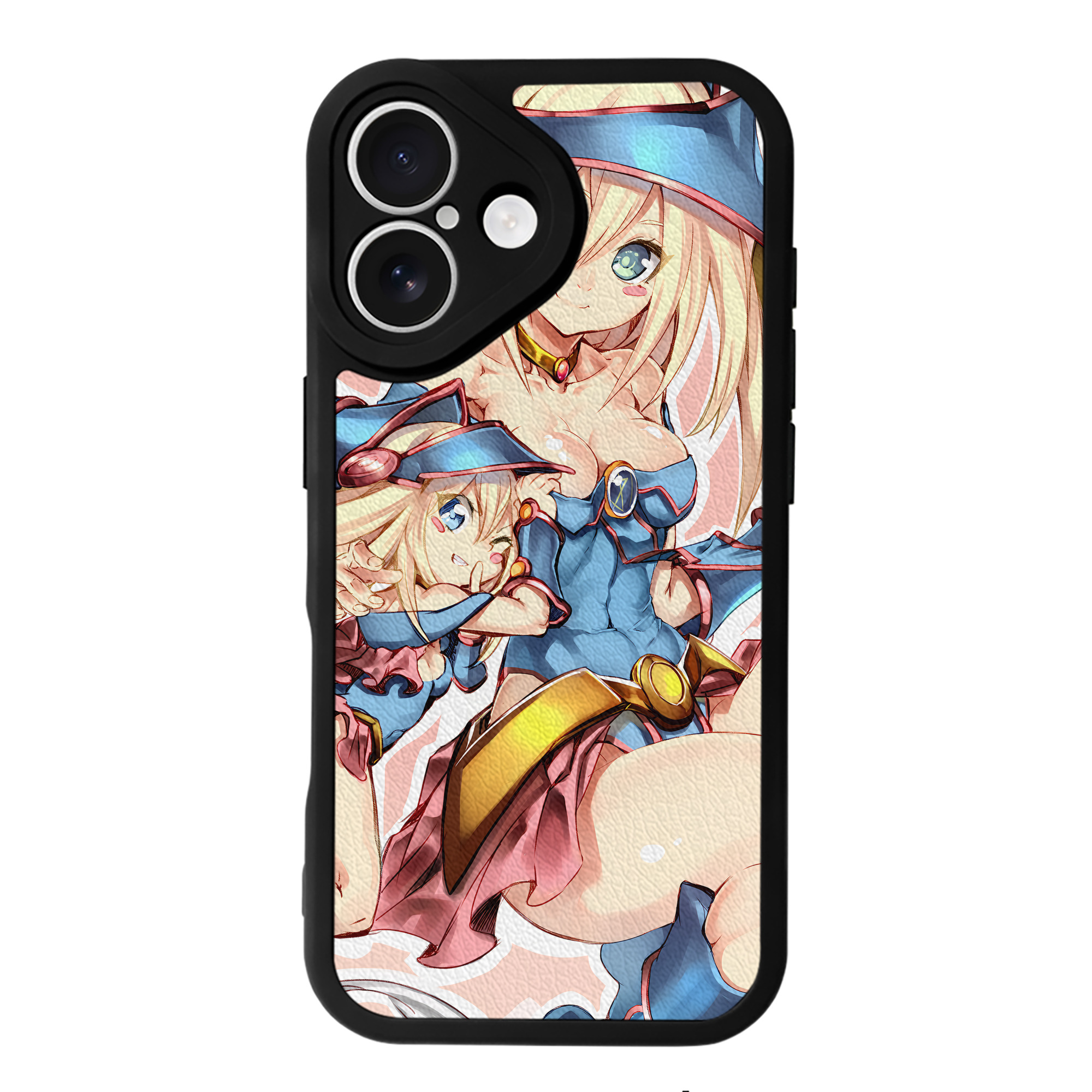 （画像用） 遊☆戯☆王 Yu-Gi-Oh! 【iPhone 16シリーズ対応】シリコンスマホケース（レザー調） 材質：シリコン